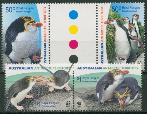Austral. Antarktis 2007 WWF Naturschutz Haubenpinguin 169/72 ZD postfrisch