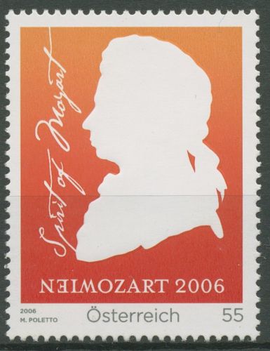 Österreich 2006 Komponist Wolfgang Amadeus Mozart 2572 postfrisch