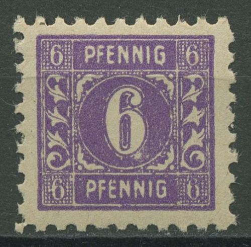 SBZ Mecklenburg-Vorpommern 1945 Freim. dunkelrotviolett 9 a postfrisch geprüft
