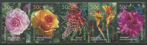 Australien 2003 Blumenzüchtungen Rose Kamelie 2214/18 ZD postfrisch (C42589)