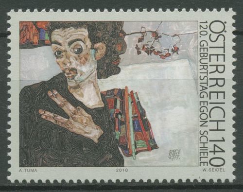Österreich 2010 Maler Egon Schiele Gemälde 2874 postfrisch
