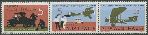 Australien 1969 50 J. erster England-Australien-Flug 428/30 ZD postfrisch