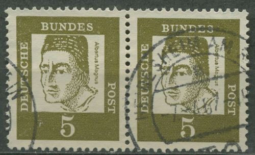 Bund 1961 Bedeutende Deutsche 347 ya waag. Paar gestempelt