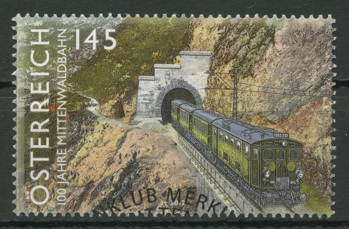 Österreich 2012 Eisenbahnen Mittenwaldbahn 3020 gestempelt
