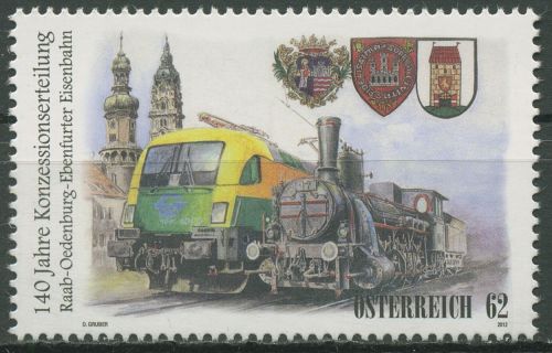 Österreich 2012 Eisenbahn Taurus-Zweifrequenzlokomotive 3032 postfrisch