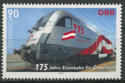 Österreich 2012 Eisenbahnen Railjet-Zug 3040 postfrisch