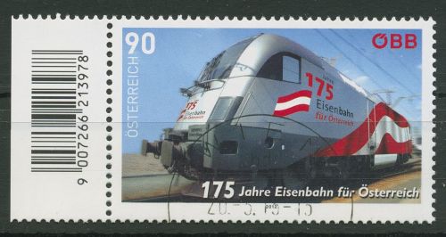 Österreich 2012 Eisenbahnen Railjet-Zug 3040 gestempelt