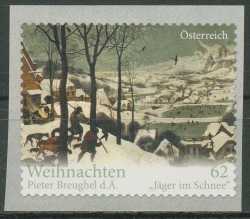 Österreich 2012 Weihnachten Gemälde Jäger im Schnee 3042 postfrisch