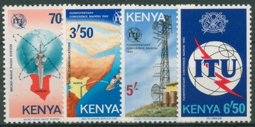 Kenia 1982 Konferenz der Int. Fernmeldeunion ITU 231/34 postfrisch