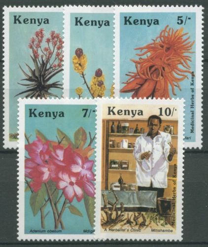 Kenia 1987 Heilpflanzen Laboratorium 410/14 postfrisch