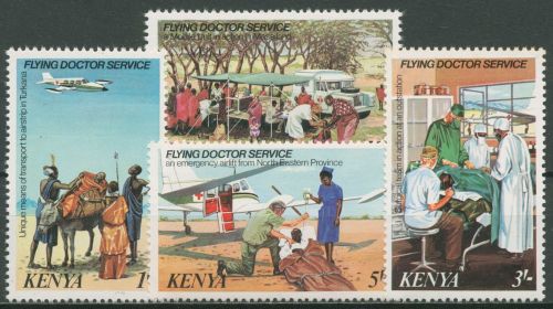 Kenia 1980 Medizin Ärzte Flying Doctor Service 160/63 postfrisch