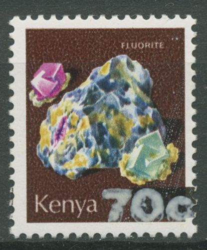 Kenia 1982 Mineralien Flussspat neuer Wertaufdruck 235 postfrisch