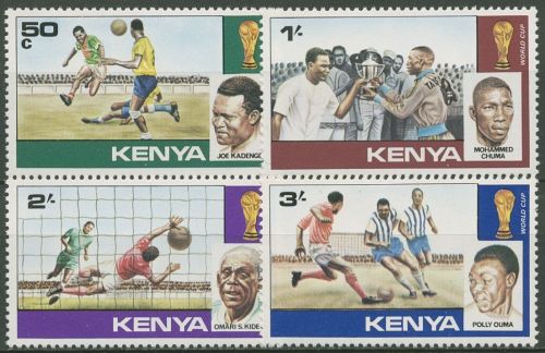 Kenia 1978 Fußball-WM in Argentinien Spielszenen 111/14 postfrisch