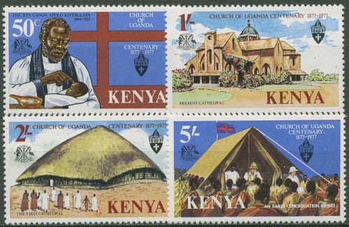 Kenia 1977 100 Jahre Kirche von Uganda 78/81 postfrisch