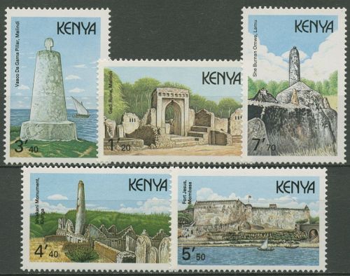 Kenia 1989 Historische Bauwerke 471/75 postfrisch