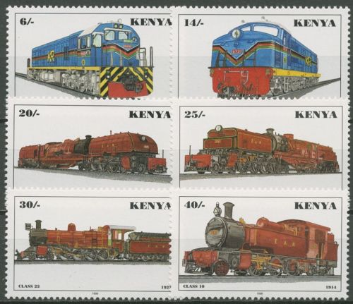 Kenia 1997 Eisenbahn Lokomotiven 703/08 postfrisch