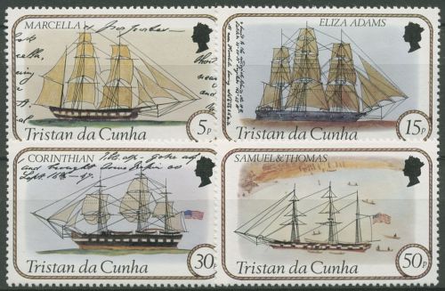 Tristan da Cunha 1982 Segelschiffe 319/22 postfrisch