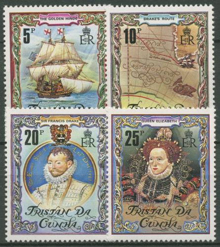 Tristan da Cunha 1980 Weltumsegelung durch Francis Drake 280/83 postfrisch