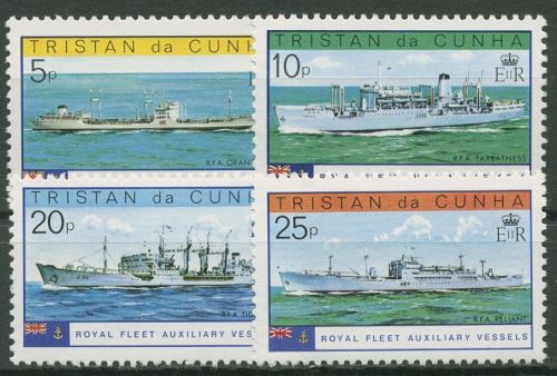 Tristan da Cunha 1978 Schiffe der Britischen Kriegsmarine 249/52 postfrisch