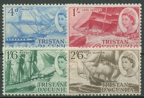 Tristan da Cunha 1969 Englische Segelschiffe des 19. Jh. 124/27 postfrisch