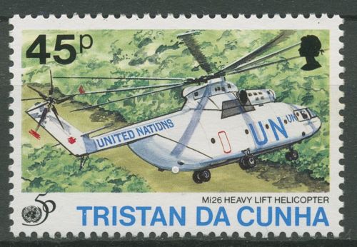 Tristan da Cunha 1995 50 J. Vereinte Nationen UNO Hubschrauber 583 postfrisch