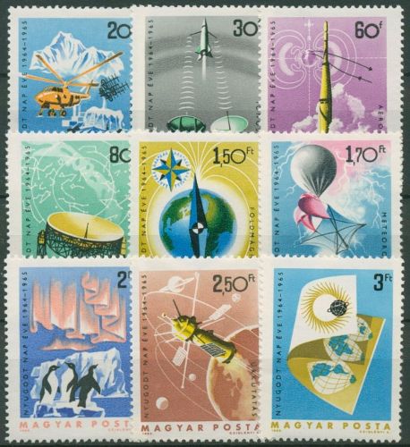 Ungarn 1965 Forschung Wissenschaft Jahr der ruhigen Sonne 2101/09 A postfrisch