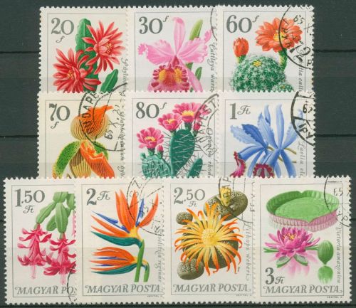 Ungarn 1965 Blumen der botanischen Gärten 2164/73 A gestempelt