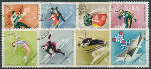 Ungarn 1968 Olympia Winterspiele Grenoble 2379/86 A gestempelt