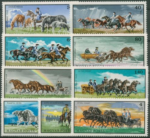 Ungarn 1968 Pferdezucht in Puszta 2423/31 A postfrisch