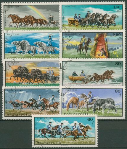 Ungarn 1968 Pferdezucht in Puszta 2423/31 A gestempelt