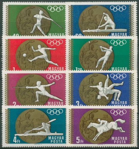 Ungarn 1969 Olympia Mexiko Medaillen 2477/84 A postfrisch