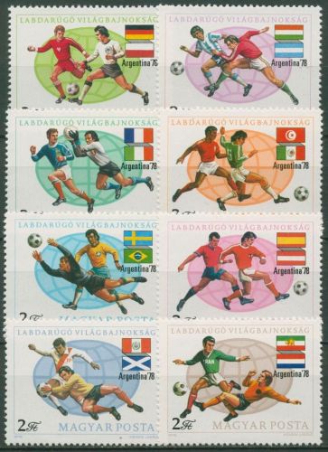Ungarn 1978 Fußball-WM Argentinien 3284/91 A postfrisch