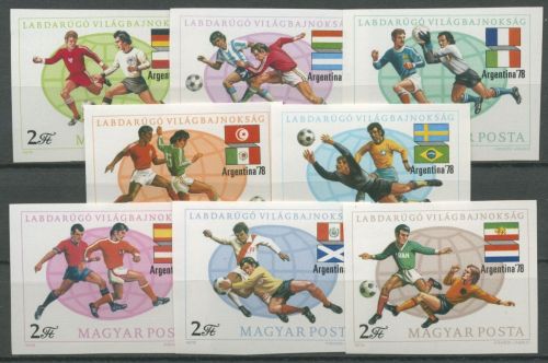 Ungarn 1978 Fußball-WM Argentinien 3284/91 B postfrisch geschnitten