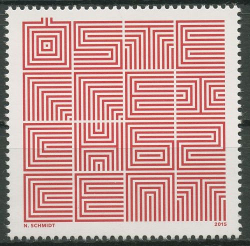 Österreich 2015 Graphik Nikolaus Schmidt Briefmarkengestaltung 3179 postfrisch