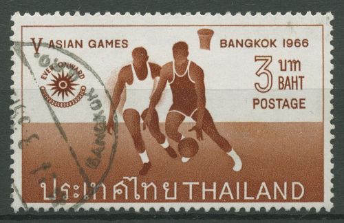 Thailand 1966 Asiatische Sportwettkämpfe Bangkok Basketball 464 gestempelt