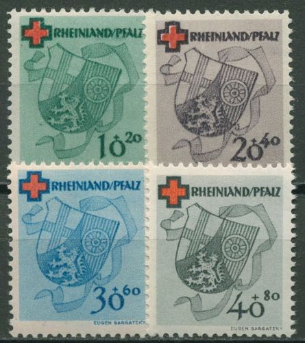 Französische Zone Rheinland-Pfalz 1949 Rotes Kreuz 42/45 A postfrisch