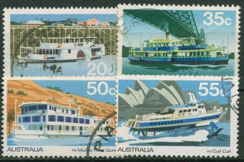 Australien 1979 Schiffe Fähren und Dampfer 668/71 gestempelt