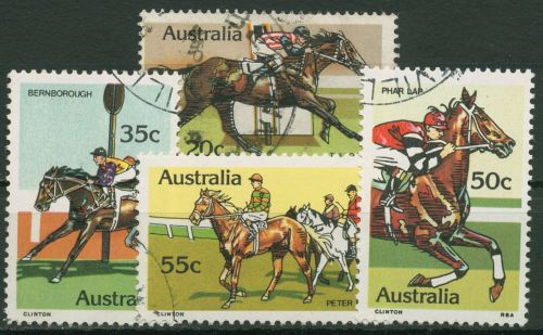 Australien 1978 Pferderennen Rennpferde 663/66 gestempelt