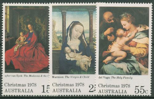Australien 1978 Weihnachten Gemälde 660/62 postfrisch