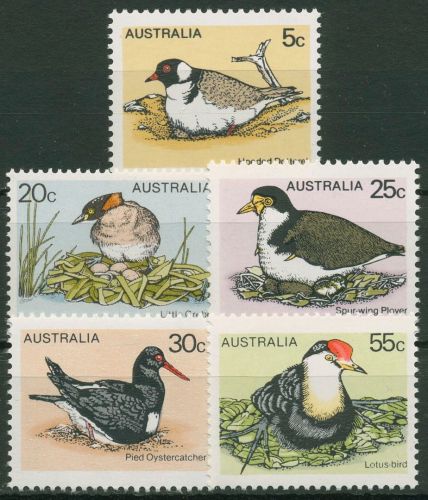 Australien 1978 Vögel Zwergtaucher Austernfischer 654/58 postfrisch