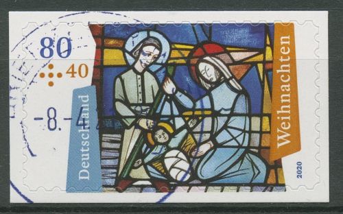 Bund 2020 Weihnachten Kirchenfenster 3574 gestempelt