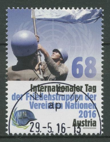 Österreich 2016 UN Friedenstruppen Soldaten 3270 gestempelt