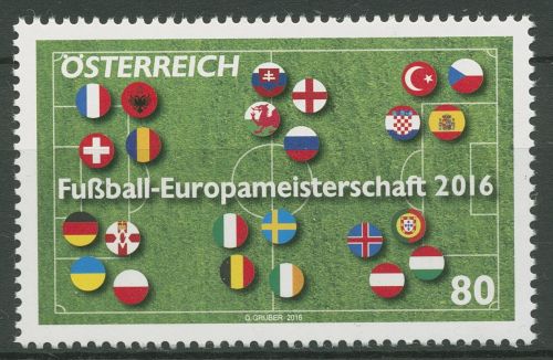 Österreich 2016 Fußball-EM Frankreich 3273 postfrisch