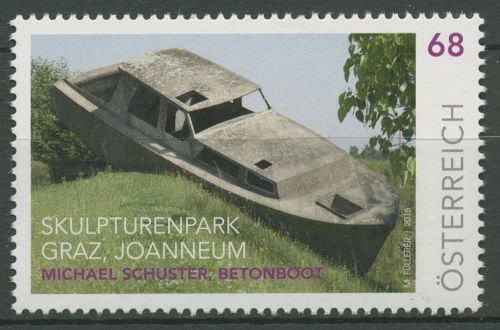 Österreich 2016 Skulpturenpark Unterpremstätten Betonboot 3275 postfrisch