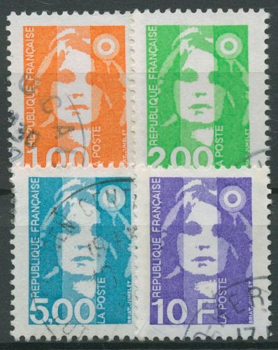 Frankreich 1990 Freimarke Marianne Briat 2775/78 gestempelt