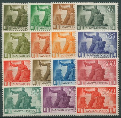 Ungarn 1945 Wiederaufbau 821/35 mit Falz