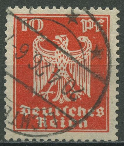 Deutsches Reich 1924 Neuer Reichsadler 357 Y gestempelt (lg. WZ) geprüft