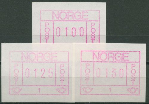 Norwegen 1978 Automatenmarken Papier rauh, dunkel Satz 1.1 x a S 1 postfrisch