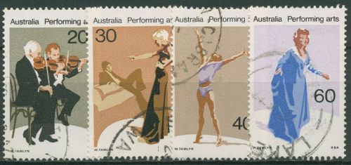 Australien 1977 Darstellende Künste Oper Tanz 626/29 gestempelt