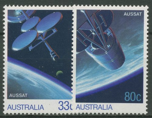 Australien 1986 Nachrichtensatellit AUSSAT 956/57 postfrisch